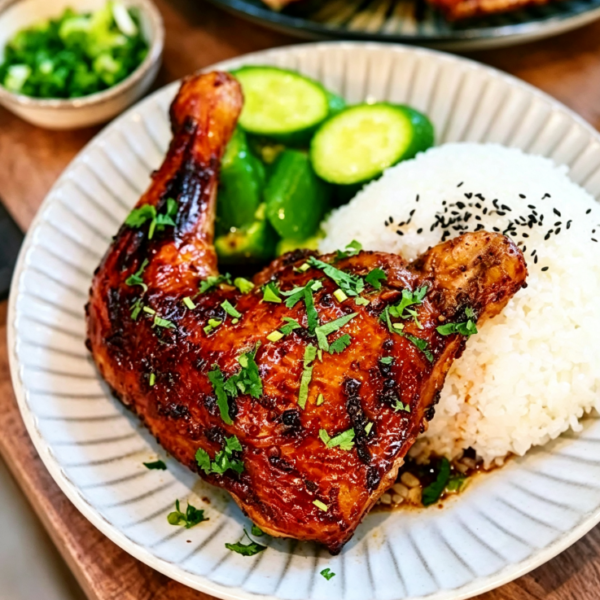 Honey-Glazed Roasted Chicken Leg